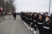 Złożenie meldunku Staroście Kołobrzeskiemu