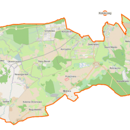 grafika: mapa Gminy Kołobrzeg, pochodzenie: wikimedia commons: - Kliknięcie w obrazek spowoduje wyświetlenie jego powiększenia