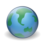 Grafika przedstawiająca globus - Kliknięcie w obrazek spowoduje wyświetlenie jego powiększenia