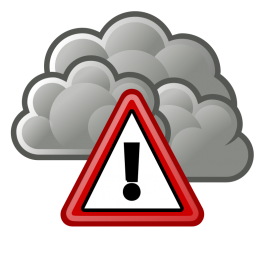 chmura, znak ostrzeżenia - Kliknięcie w obrazek spowoduje wyświetlenie jego powiększenia
