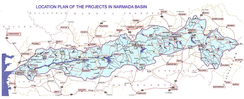 File:Location Plan of projects in Narmada basin.jpg
