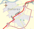 Primera etapa de la Vuelta Ciclista Chaná 2015. Paso por Dolores.png