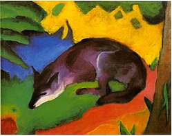 Franz Marc: Blue-Black Fox