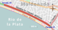 Circuito en la Rambla Dr. Claudio Williman. Competencia organizada por el Club Ciclista Defensor (2015).png
