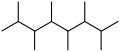 2,3,4,5,6,7-Hexamethyloctane.svg