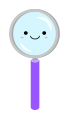 Kawaii magnifying glass clipart.svg