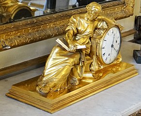 Pendulum clock in Bourvallais Hotel, Paris, France (1).jpg