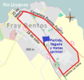 Circuito en Fray Bentos para carreras de ciclismo organizadas por el Centenario Fútbol Club.png