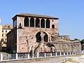 Casa dei Cavalieri di Rodi, Trajan's Forum, Rome - with flag.jpg