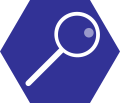 Looking glass Hexagonal Icon.svg