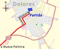 Primeros kilómetros de la primera etapa de la Vuelta Ciclista Chaná 2015.png