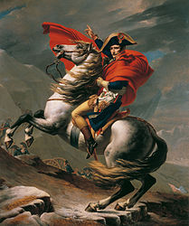 Jacques-Louis David: Napoleon Crossing the Alps