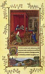 Jan van Eyck: Birth of John the Baptist