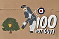 "100 NOT OUT!" - Nose art on Tornado GR.4 'ZD793' (41861568435).jpg