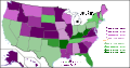 2008 Democratic Primaries Popular Vote.svg