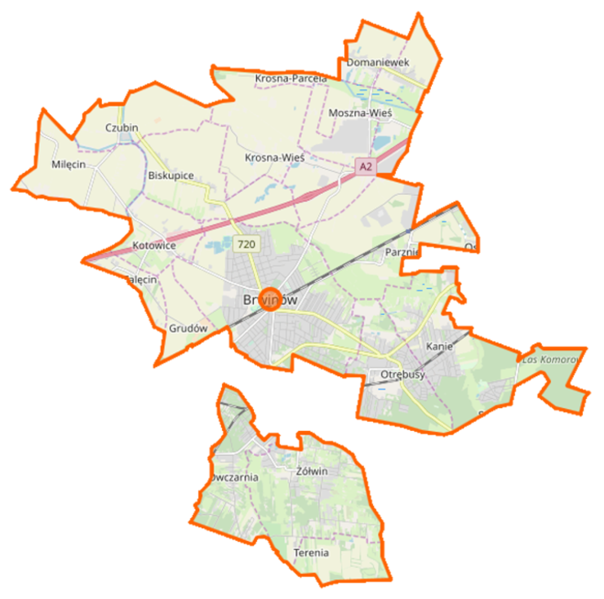 File:Brwinów (gmina) location map.png