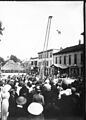 Dog jumping from ladder at Oxford Street Fair 1912 (3191567020).jpg