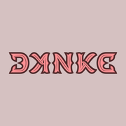 Ambigramm Danke (pink).png