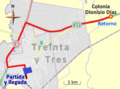 Recorrido de la primera etapa de la Doble Melo 2014.png