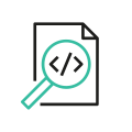 Icon DINA Voraussetzungen Digitale Nachhaltigkeit 02 Transparente Strukturen Farbig.svg