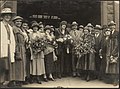 Group at station to meet Dame Clara Butt, 1920s.jpg