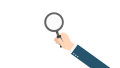 Hand Gesture - Holding a Magnifying Glass Vector.svg