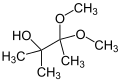 3,3-Dimethoxy-2-methyl-2-butanol.svg