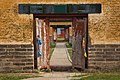 Buddhist monastery door in Amarbayasgalant monastery in Mongolia.jpg