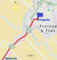 Últimos kilómetros de la tercera etapa de la Doble Melo 2014.png