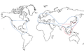 Cyclobalanopsis &Quercus range map.png