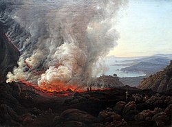 Johan Christian Dahl: Der Ausbruch des Vesuv im Dezember 1820