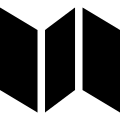 Simpleicons Places map-black-folded-paper-shape.svg