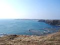 Coastal view from the hill top, Qimei, Penghu, Taiwan.JPG