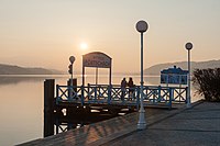 Pörtschach Werzerpromenade Schiffsanlegestelle Sonnenuntergang 17022015 7558.jpg