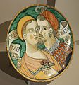 BLW Dish with a couple and an inscription.jpg